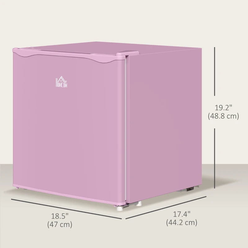 1.1 Cu. Ft. Mini Freezer, Compact Upright Freezer with Reversible Door, Removable Shelf, Adjustable Temperature, Pink