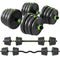 Soozier Adjustable Dumbbell Set, 3 in 1 Weights Dumbbells Set for Home Gym, 66lb Free Weights with Connector and Non-Slip Grip