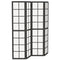 4 Panel Room Divider, 5.6 ft Folding Wall Divider Room Partition for Home Office, Bedroom, Living Room, Black