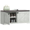 Shoe Storage Bench with Padded Seat, Entryway Bench Holds up to 352 lb, Shoe Organizer, 8 Pairs, Light Grey