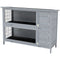 2 Tier Wooden Rabbit Hutch Bunny Pet House Wooden Coop Run, Grey