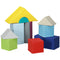 Soozier 11 Piece Soft Play Blocks Kids Climb and Crawl Gym Toy Foam Building Light Colour
