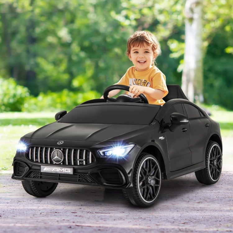 12V Kids Ride on Car Mercedes-Benz AMG CLA 45 with Remote-Black