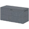 100 Gallon Resin Deck Box, Waterproof Lockable Outdoor Storage Box with Pneumatic Gas Rods, Side Handles