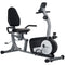 Soozier Exercise Bike, Stationary Bike with 8-Level Magnetic Resistance, LCD Display, Adjustable Seat and Backrest for Home Gym