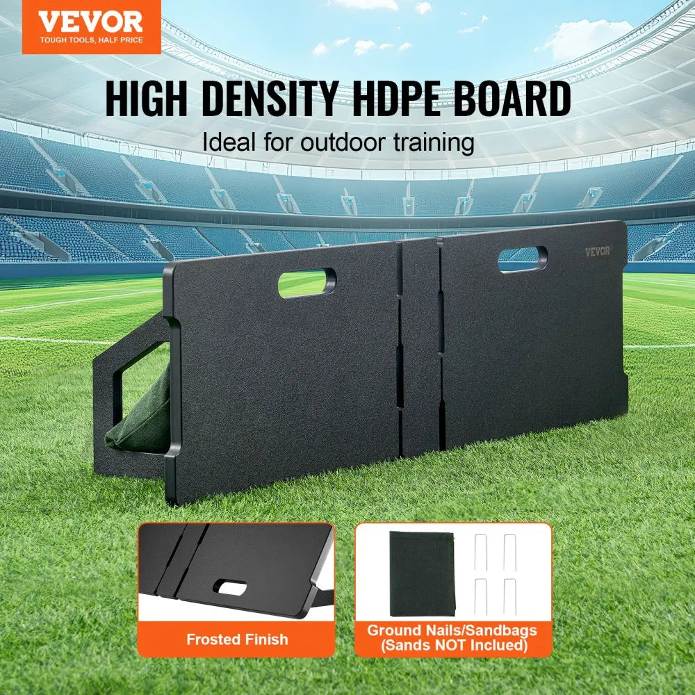 VEVOR 45"X13" Soccer Rebounder Board Portable Soccer Wall with 2 Angles Rebound