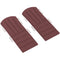 Set of 2 Patio Chair Cushions, High Back Adirondack Chair Cushion with Ties, High-Density Foam, Wine Red