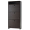 Slim Shoe Storage with 3 Flip Drawers and Adjustable Shelves Shoe Cabinet Organizer for 9 Pair, Coffee