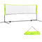 Soozier 10ft Badminton Net, Height Adjustable Outdoor Sports Net with Carry Bag, for Tennis, Pickleball and Volleyball, Yellow