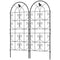 Set of 2 Metal Garden Trellis, Decorative Trellis Panels, Bird Design, 19.7