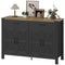 Sideboard Buffet Cabinet, Farmhouse Kitchen Storage Cabinet w/ 2 Drawers and Shelves for Living Room, Entryway