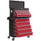 14 Drawer Rolling Tool Chest, Lockable Tool Storage Cabinet with Detachable Top Toolbox, Protective Liner, Red