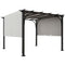 10' x 10' Outdoor Pergola Patio Gazebo Canopy Sun Shelter, Steel Frame, White