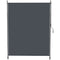 7' x 10' Retractable Patio Awning, Manual Outdoor Privacy Screen with UPF40+ & Water-Resistant Fabric, Grey