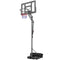 Soozier Basketball Hoop, 7.7 FT to 10 FT Adjustable, Portable Basketball Goal with 43'' Shatterproof Backboard,Fillable Base