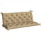 3-Seater Outdoor Bench Swing Chair Replacement Cushions for Patio Garden, Beige