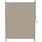 7' x 10' Retractable Patio Awning, Manual Outdoor Privacy Screen with UPF40+ & Water-Resistant Fabric, Beige