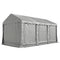 20' x 10' Portable Shed, Outdoor Storage Shed Tent with Roll-up Zipper Door and Removable Sidewalls, Light Grey