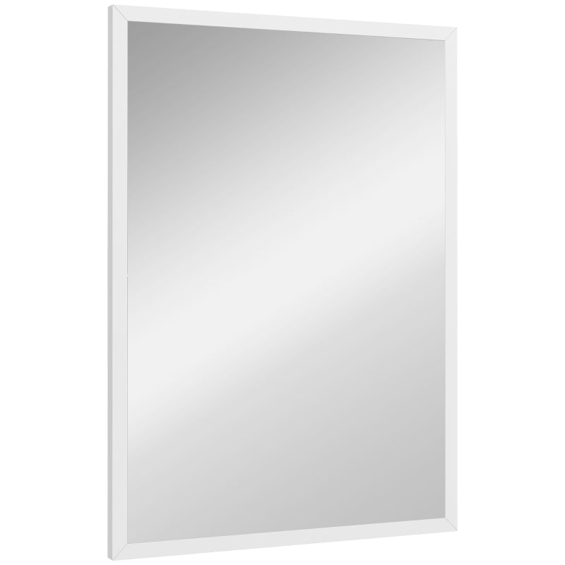20" x 28" Bathroom Mirror for Wall, Rectangular Mirror for Living Room, Bedroom, Entryway, White
