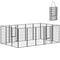 16 Panels Dog Playpen with Strap, Portable & DIY, for Large Dogs, for Yard, RV, Camping, Garden, 47