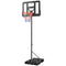 Soozier Basketball Hoop Outdoor, 4.6-10ft Portable Basketball Goal with Wheels and 43