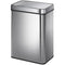 13.2 Gallon Sensor Can, Automatic Garbage Can with Soft-Close Lid, Fingerprint-Proof Stainless Steel, Silver