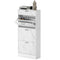 3 Flip Drawer Shoe Cabinet, Marble-Effect Narrow Shoe Storage Cabinet with Top Drawer and Adjustable Shelves, White