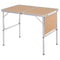 3ft Picnic Table with Slide Shelf Outdoor Portable Aluminum Folding Table 2 Adjustable Height