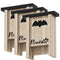 3PCs Wooden Bat Boxes, Bat Houses Designed to Attract Bats & Easy to Hang for Outdoor, Garden, Farm, 18 x 6 x 22.5 cm