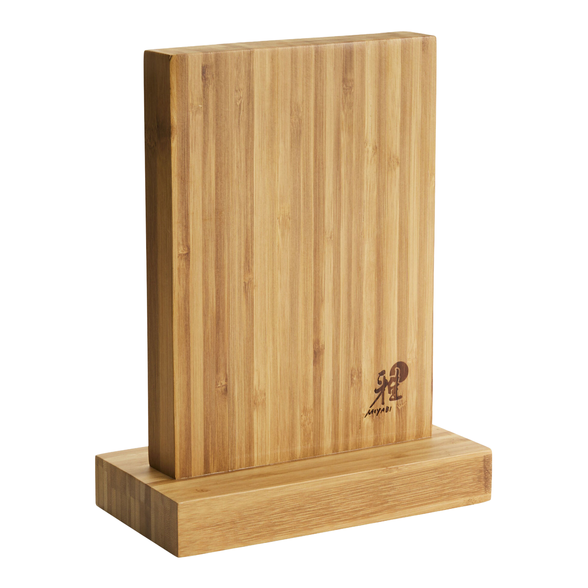 MIYABI Magnetic Bamboo Knife Block | Eco-Friendly Storage (Empty) 