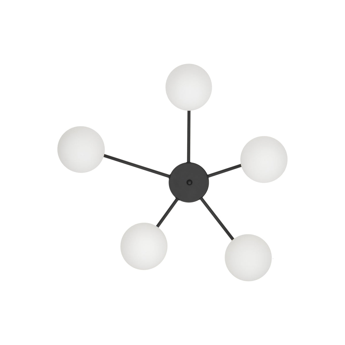 ELTON Black Scandinavian Ceiling Lamp for Living Room, Bedroom & Hallway