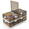 2 Pack Stackable Storage Containers Rolling Plastic Storage Bins