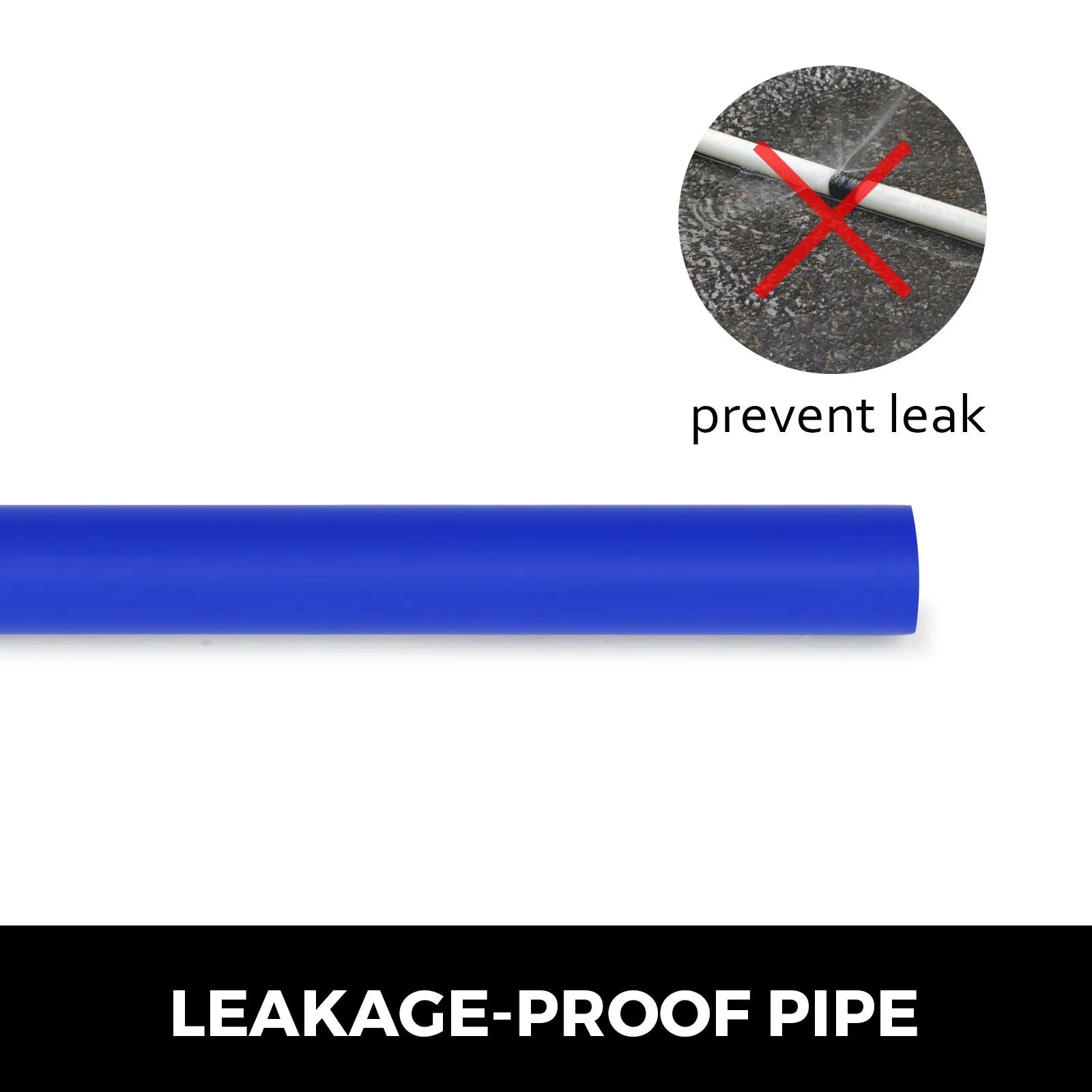 VEVOR 3/4\" PEX Tubing 300Ft Non-Barrier PEX Pipe Blue Pex-b Tube Coil for Hot and Cold Water Plumbing Open Loop Radiant Floor Heating System PEX Tubing ,3/4\" Non-Barrier, 300Ft/Blue