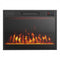 23 Inches 750W/1500W Electric Fireplace Heater with Alter Flame Color and Brightness