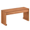 2-Person Outdoor Garden Bench with Solid Wooden Frame for Backyard