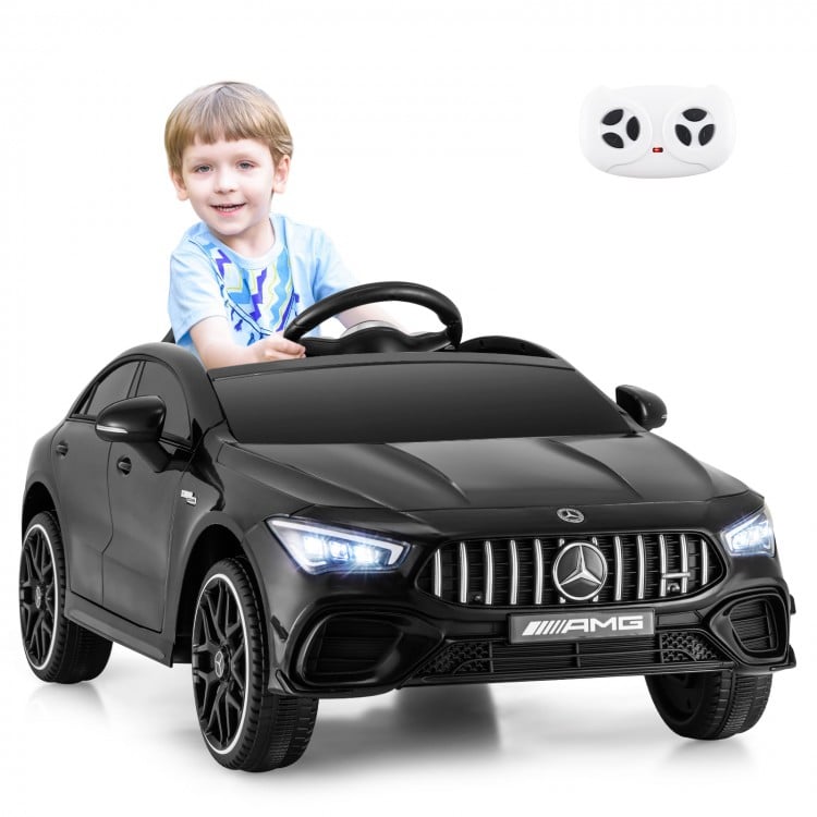 12V Kids Ride on Car Mercedes-Benz AMG CLA 45 with Remote-Black