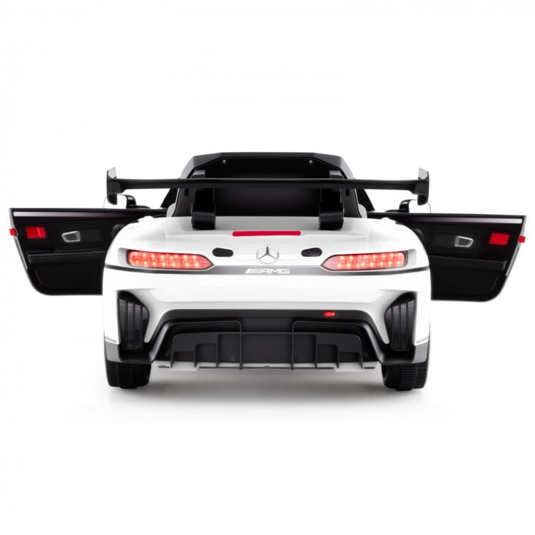 12V Kids Ride-On Car Mercedes-AMG GT3 Licensed with Adjustable Speed-White
