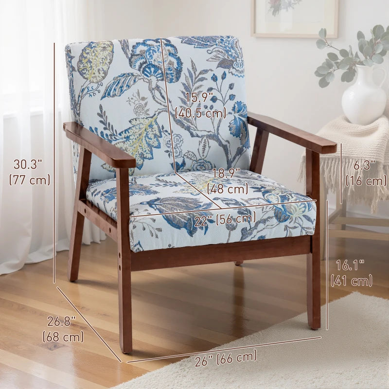 2 PCS Modern Accent Chairs with Cushioned Seat, Upholstered Linen-Feel Armchair for Bedroom, Living Room, Multicolored