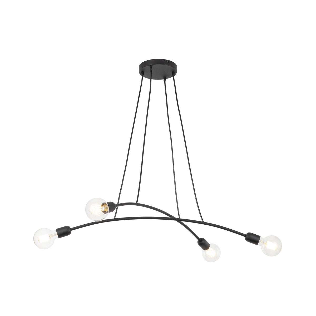 HELIX Black Minimalist Pendant Light 4  (Clearance)
