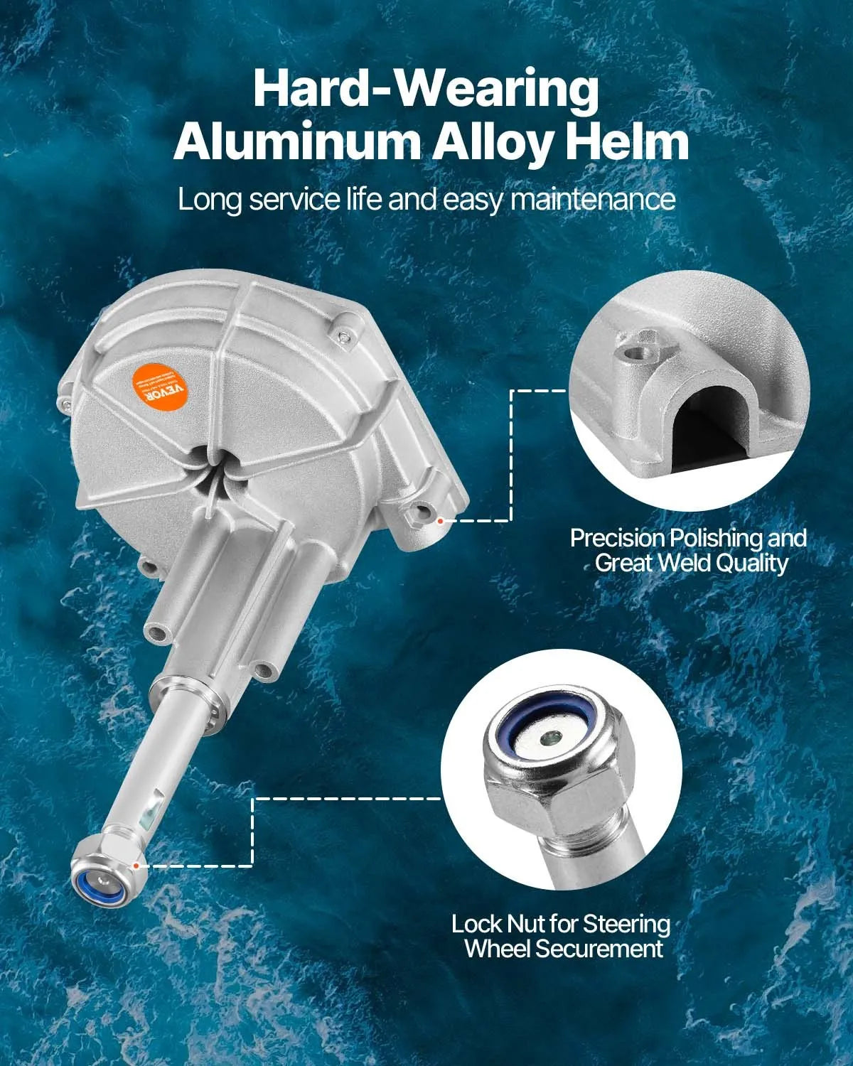 Boat Rotary Steering System Outboard Kit 14 Foot SS13714 Marine With 13