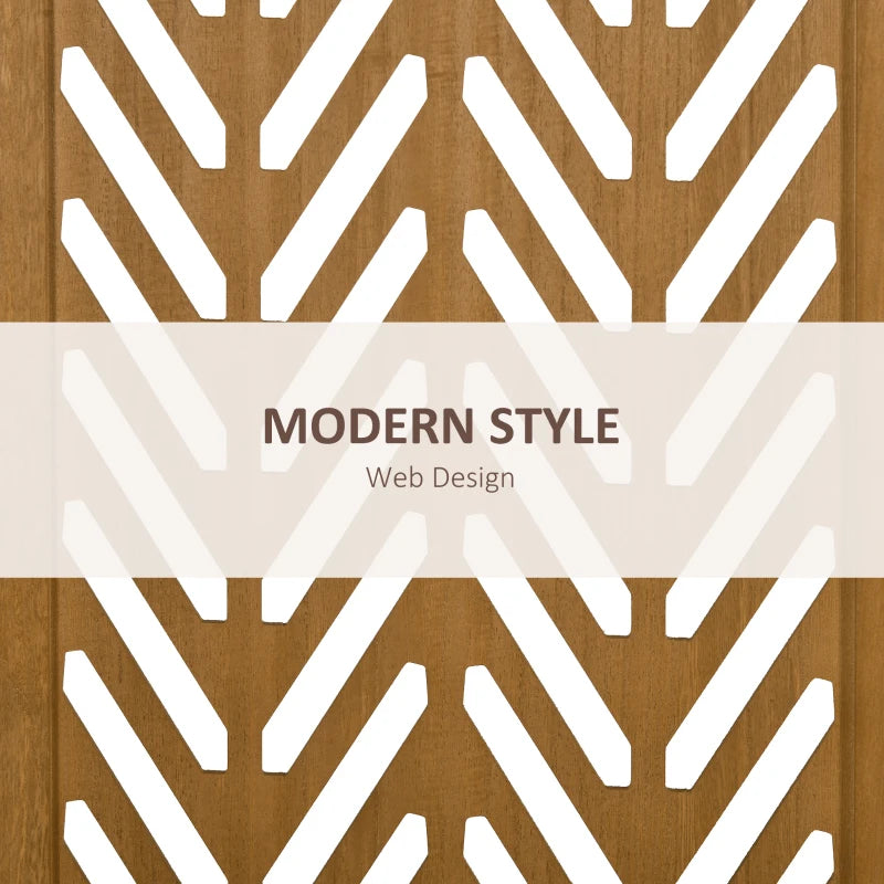 3 Panel Room Divider, 5.6ft Tall Wood Folding Privacy Screens, Freestanding Partition Wall Dividers, Light Brown