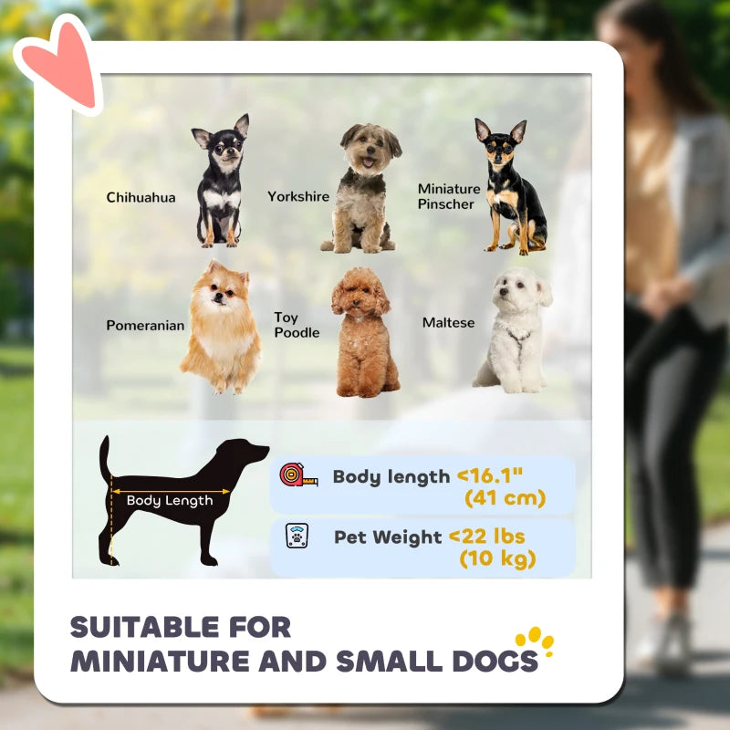 Small Dog Stroller, 3-Wheel Foldable Pet Stroller with Adjustable Canopy and Zippered Mesh Door for Pet Owners, Grey