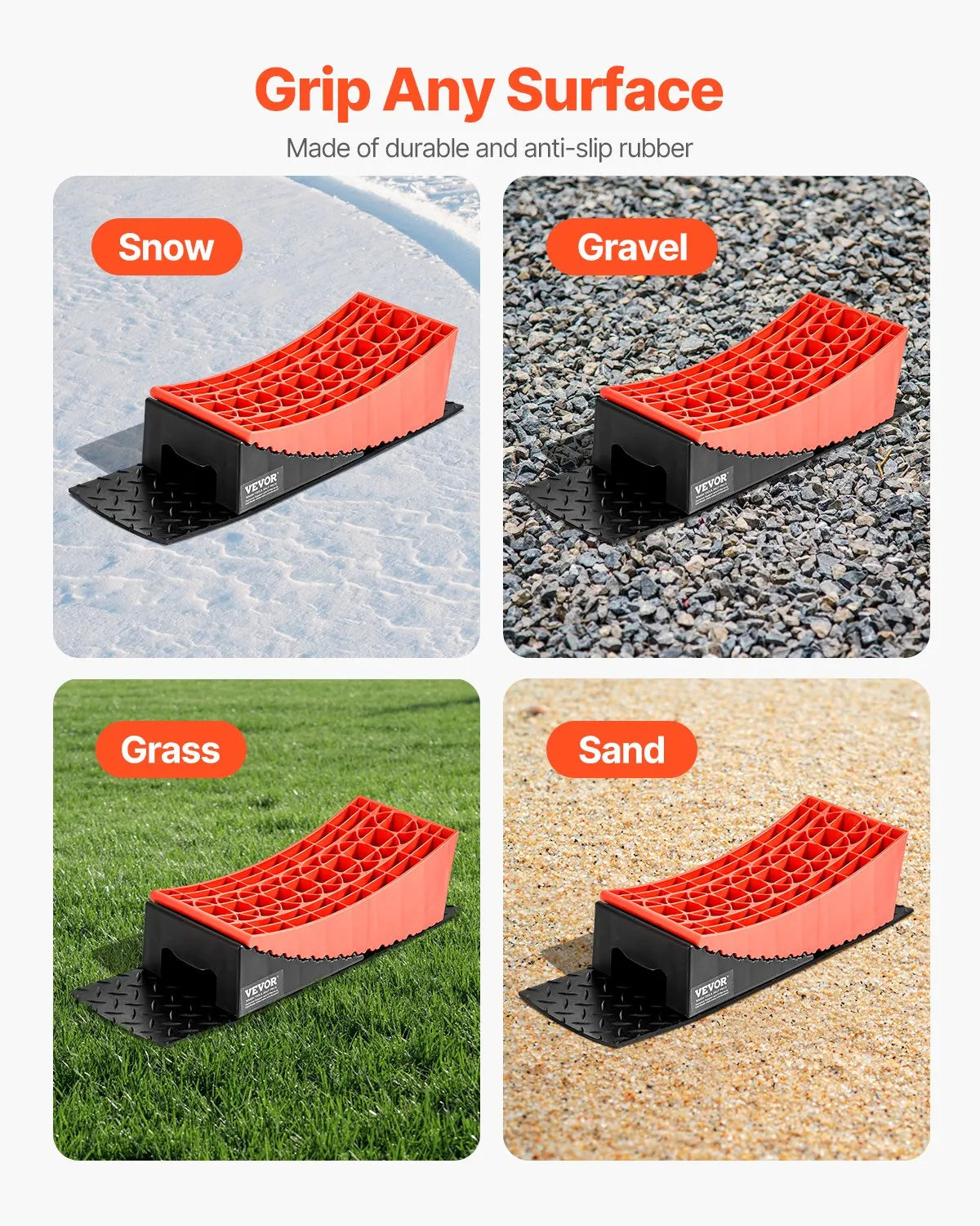 Camper Levelers 2 Packs RV Leveling Blocks 8818.5 lbs 4" Leveling Height