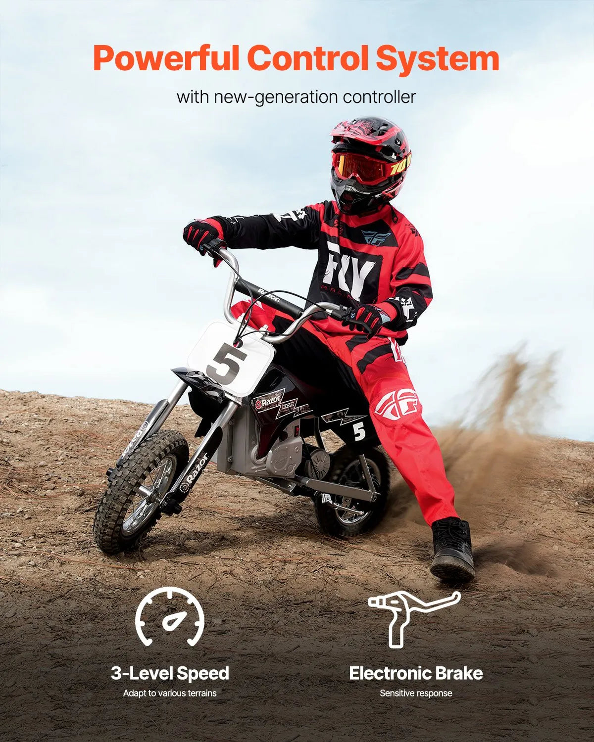 VEVOR 1800W Electric Brushless DC Motor Kit 48V 4500rpm with Upgraded Controller