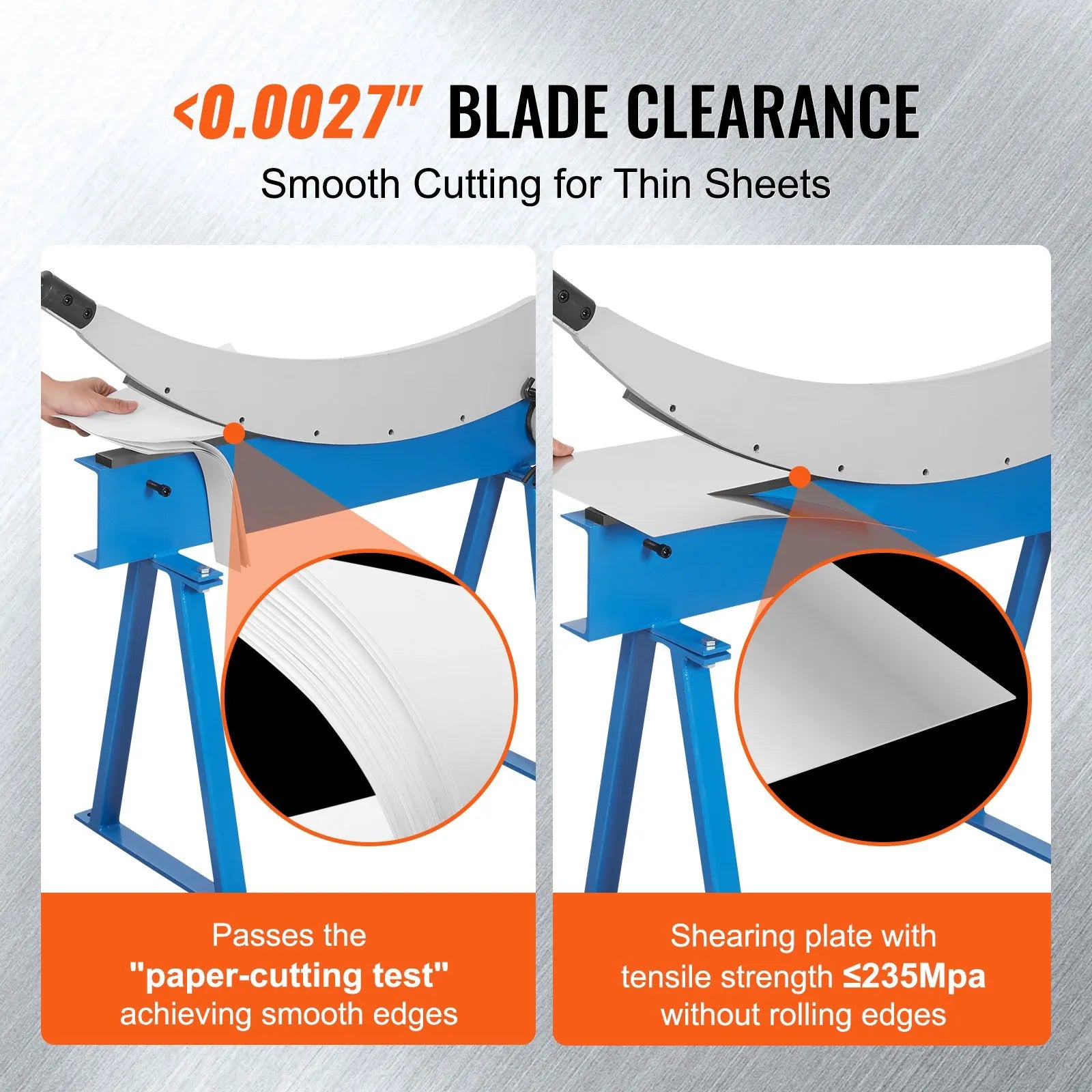 VEVOR 32" Manual Hand Plate Shear for Metal Sheet Processing, Benchtop Cutter with Q235 Material, for Crafts Thick Steel Crafting, Heavy Duty Roll Press Machine for Builders, DIY Enthusiasts