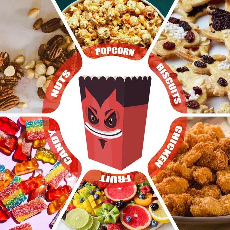 12 Pieces Halloween Popcorn Box Halloween Party Favor Snack Treat Boxes Candy Cookie Container Decorations Gifts For Popcorn Sales Halloween Party Favor Supplies 