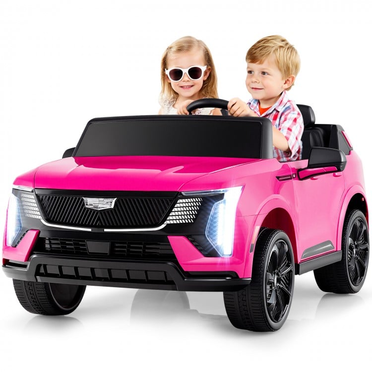 24V Ride on Truck 2-Seater Licensed Cadillac with Remote Control-Pink
