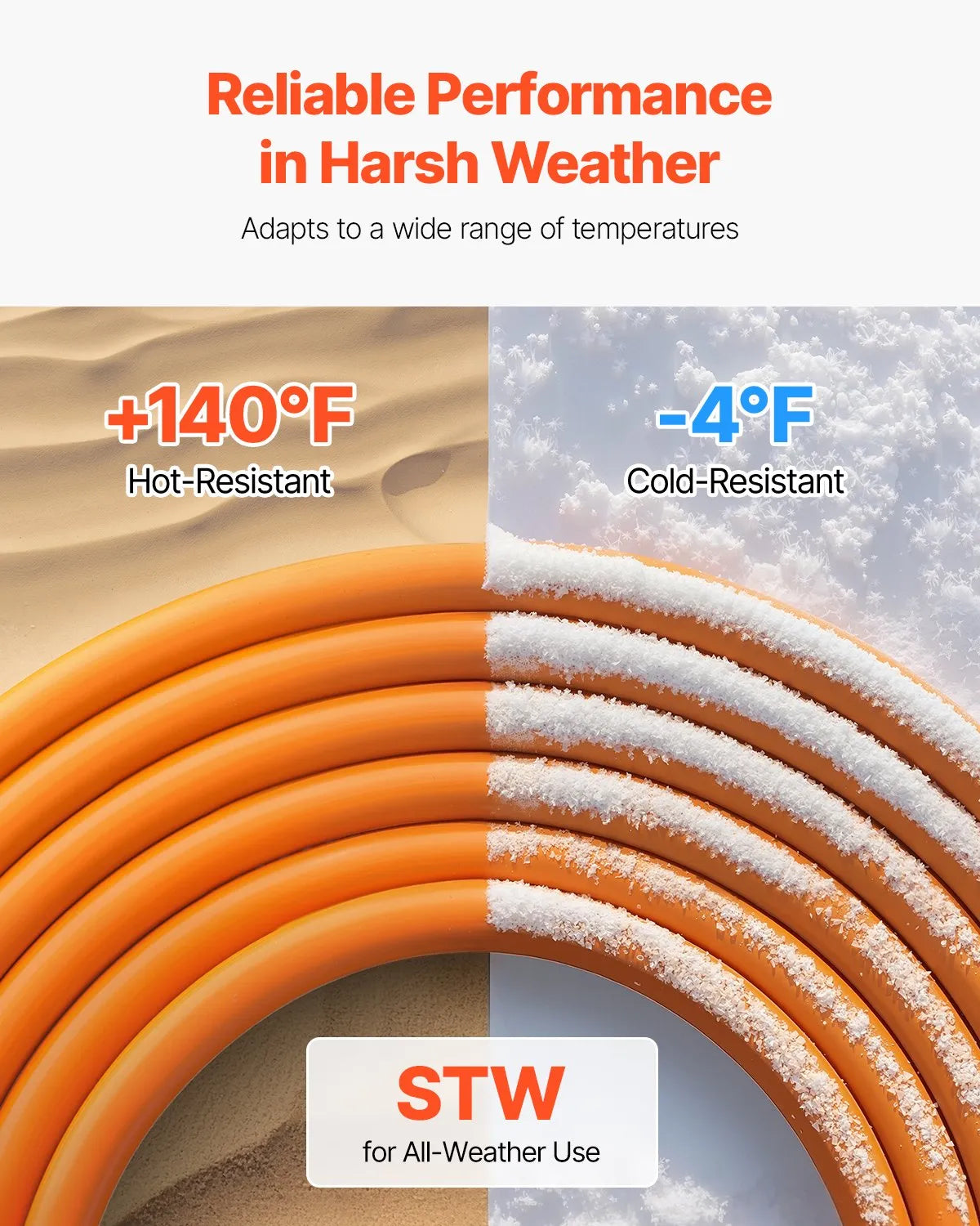 VEVOR 50 ft Dryer Extension Cord 3-Prong NEMA 10-30P to 10-30R Dryer Cord 30A