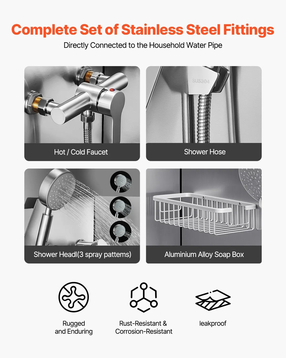 VEVOR 62 Inch Dog Grooming Bath Tub Stainless Steel w Ramp Water Filter