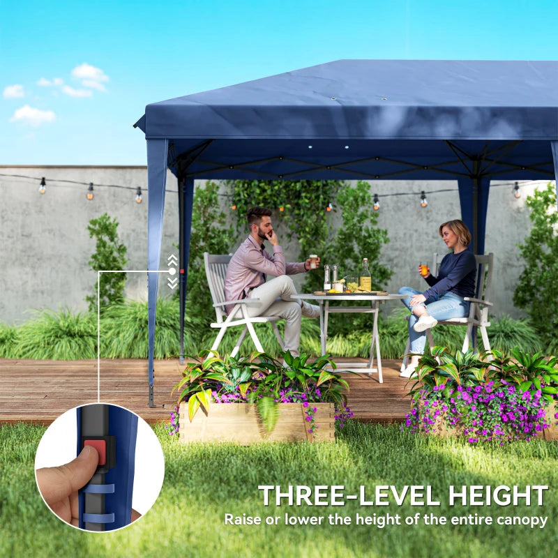10' x 20' Outdoor Pop Up Canopy Tent Party Tent Instant Shelter W/ Carrying Bag, Blue
